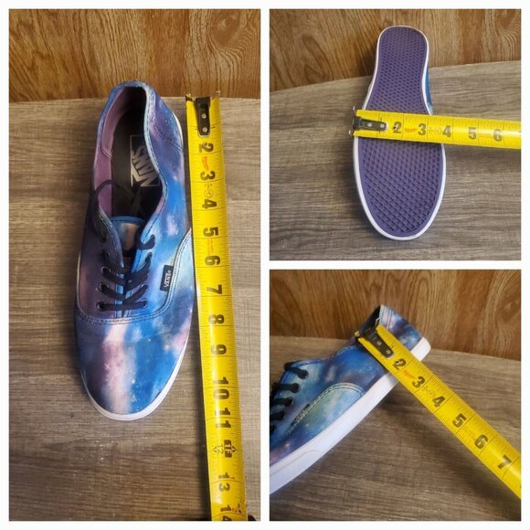 Vans Authentic Lace-up Low Top Sneakers Womens 10 Mens 8.5 Cosmic Galaxy - Picture 12 of 12